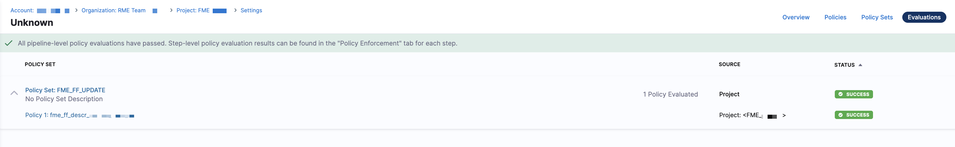 Evaluations filtered by status